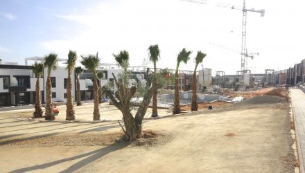 Oasis Beach construction status by Mediter Real Estate